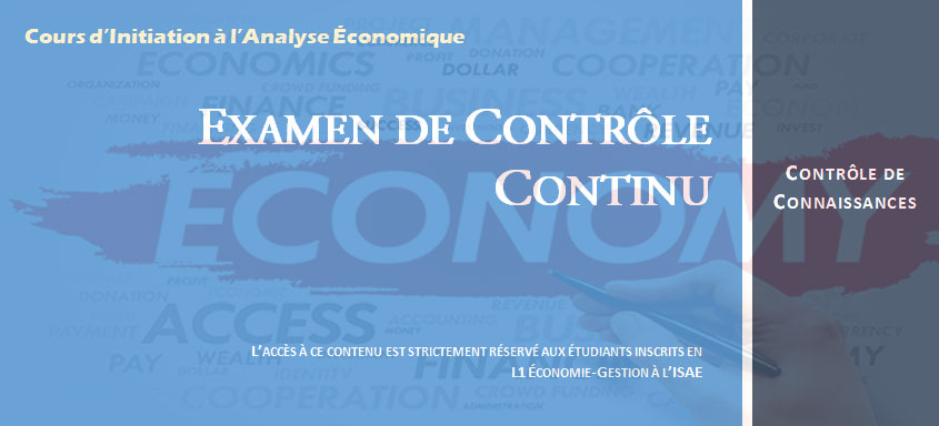 Énoncé – examen de contrôle continu n°1 (2015)
